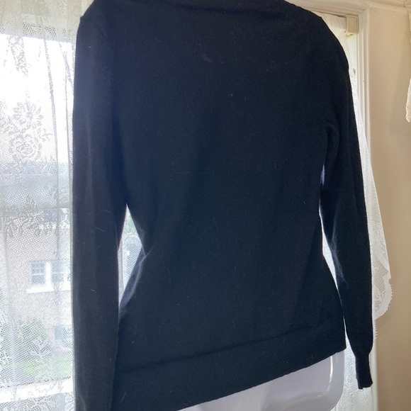 Banana Republic Black Knit Sweater with buttons and sequin XS - Picture 3 of 4